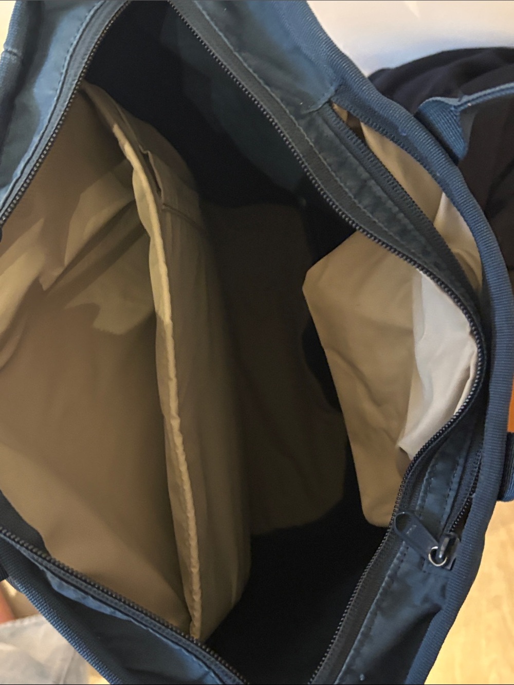 Fjallraven Dark Blue Canvas Laptop Tote Backpack - Picture 4 of 5